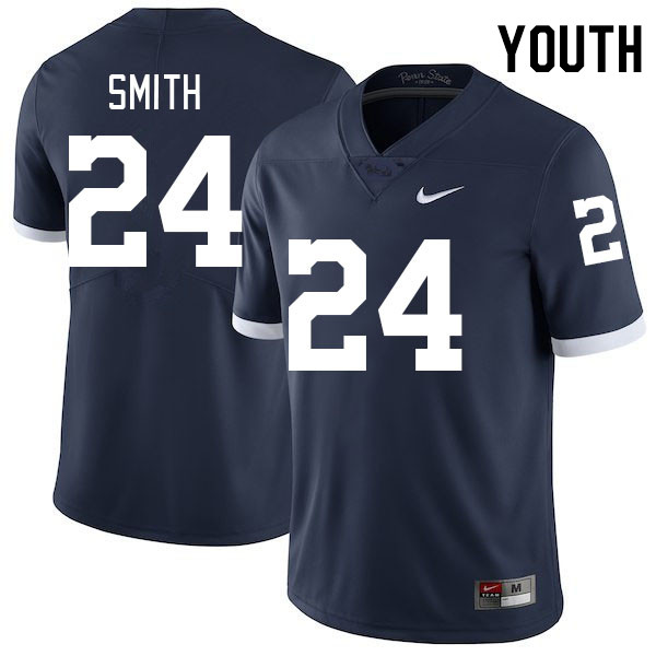 Youth #24 Corey Smith Penn State Nittany Lions College Football Jerseys Stitched-Retro